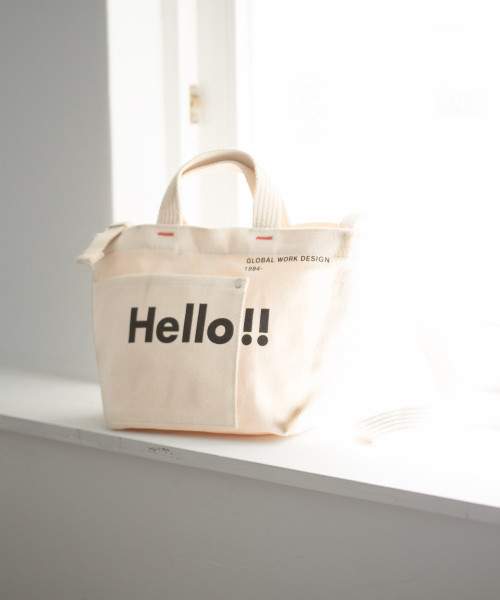GLOBAL WORK(グローバルワーク)の「GLOBAL WORK LOGOトート2WAYミニ/815569(トートバッグ・レディース・その他1/その他2/その他3・FREE)」の2枚目の写真