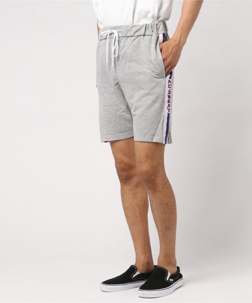 No sweat(ノースウェット)の「【no sweat】ラインロゴ入り リラックス ショート パンツ(その他パンツ・メンズ・ネイビー/グレー/イエロー・S/M/L)」の2枚目の写真