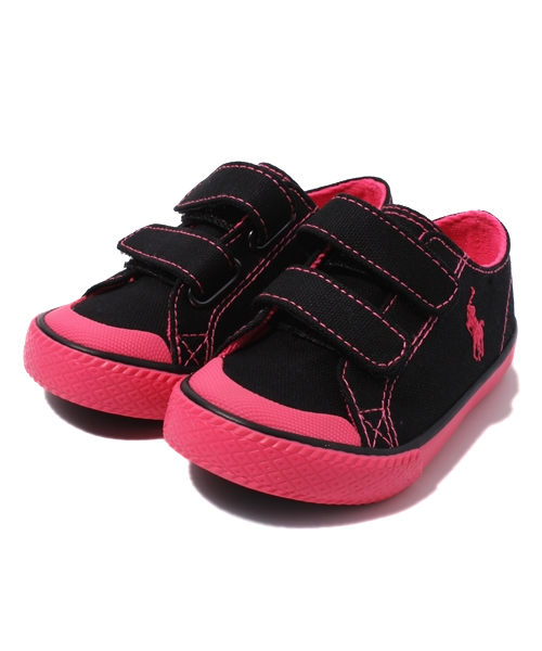 POLO RALPH LAUREN(ポロ ラルフ ローレン)の「ベビー キッズ ポロ ラルフローレン チャンドラー イージー Polo CHANDLER EZ 990728(スニーカー・キッズ・ブラック・13cm/14cm)」の1枚目の写真