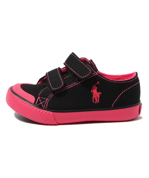 POLO RALPH LAUREN(ポロ ラルフ ローレン)の「ベビー キッズ ポロ ラルフローレン チャンドラー イージー Polo CHANDLER EZ 990728(スニーカー・キッズ・ブラック・13cm/14cm)」の2枚目の写真