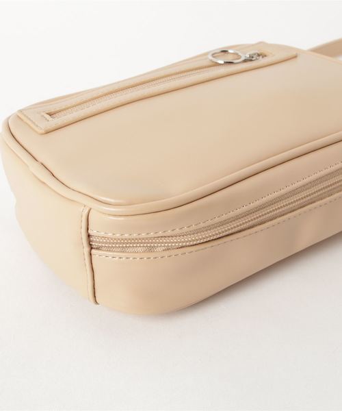 WEGO（ウィゴー）の「WEGO/ジップポイントミニショルダーバッグ（ショルダーバッグ・レディース・ブラック/ベージュ/シルバー/その他1/ホワイト系その他/パープル/ホワイト・FREE）」の9枚目の写真