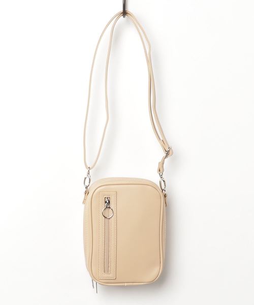 WEGO（ウィゴー）の「WEGO/ジップポイントミニショルダーバッグ（ショルダーバッグ・レディース・ブラック/ベージュ/シルバー/その他1/ホワイト系その他/パープル/ホワイト・FREE）」の13枚目の写真