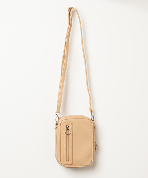 WEGO（ウィゴー）の「WEGO/ジップポイントミニショルダーバッグ（ショルダーバッグ・レディース・ブラック/ベージュ/シルバー/その他1/ホワイト系その他/パープル/ホワイト・FREE）」の18枚目の写真