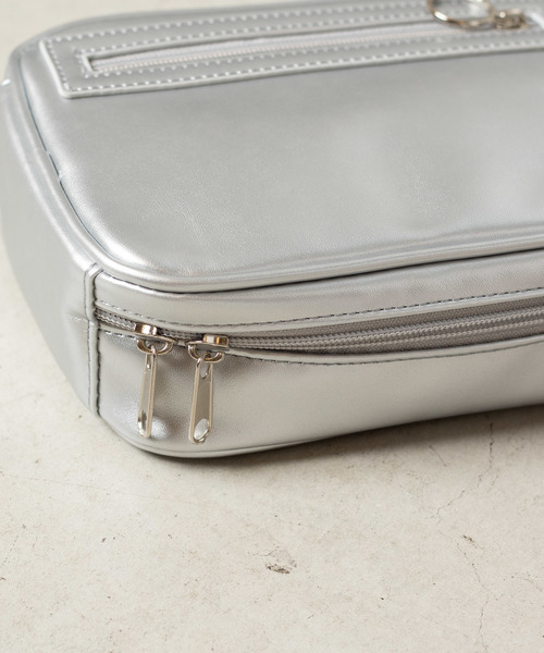 WEGO（ウィゴー）の「WEGO/ジップポイントミニショルダーバッグ（ショルダーバッグ・レディース・ブラック/ベージュ/シルバー/その他1/ホワイト系その他/パープル/ホワイト・FREE）」の20枚目の写真