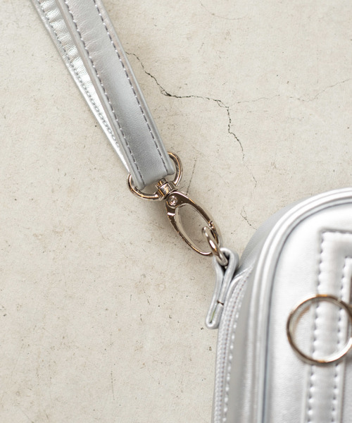 WEGO（ウィゴー）の「WEGO/ジップポイントミニショルダーバッグ（ショルダーバッグ・レディース・ブラック/ベージュ/シルバー/その他1/ホワイト系その他/パープル/ホワイト・FREE）」の21枚目の写真