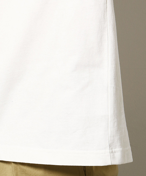 Purple&Yellow（パープルアンドイエロー）の「スーパー ビッグ シルエット プリント Tシャツ（Tシャツ/カットソー・メンズ・アイボリー/ブラック・MEDIUM/LARGE）」の10枚目の写真