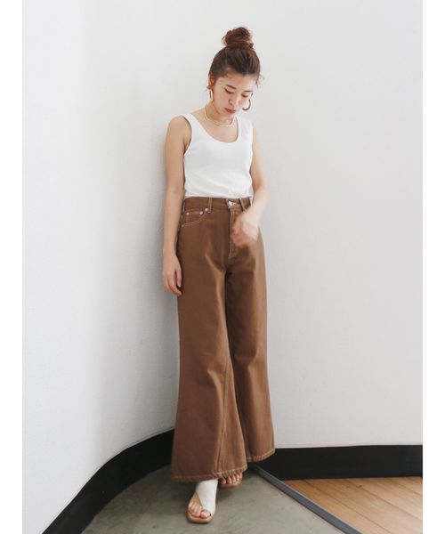 Ungrid（アングリッド）の「ショルダーデザインタンクトップ（タンクトップ・レディース・ブラック/オフホワイト/オリーブ/ブルー・FREE）」の5枚目の写真