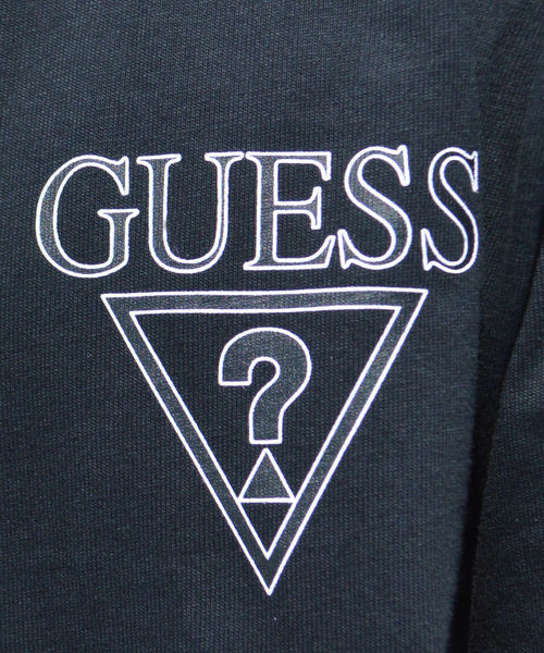 ROOPTOKYO(ループトウキョウ)の「別注:Guess Green Label/ゲスグリーンレーベル 2-Tone Triangle Q Mark Back Print LS Tee(Tシャツ/カットソー・メンズ・ホワイト/ブラック・M/S/XL/L)」の7枚目の写真