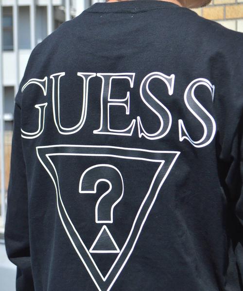ROOPTOKYO(ループトウキョウ)の「別注:Guess Green Label/ゲスグリーンレーベル 2-Tone Triangle Q Mark Back Print LS Tee(Tシャツ/カットソー・メンズ・ホワイト/ブラック・M/S/XL/L)」の17枚目の写真
