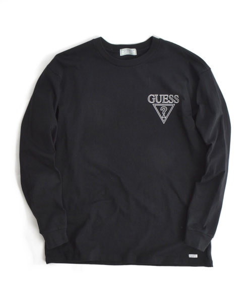 ROOPTOKYO(ループトウキョウ)の「別注:Guess Green Label/ゲスグリーンレーベル 2-Tone Triangle Q Mark Back Print LS Tee(Tシャツ/カットソー・メンズ・ホワイト/ブラック・M/S/XL/L)」の10枚目の写真