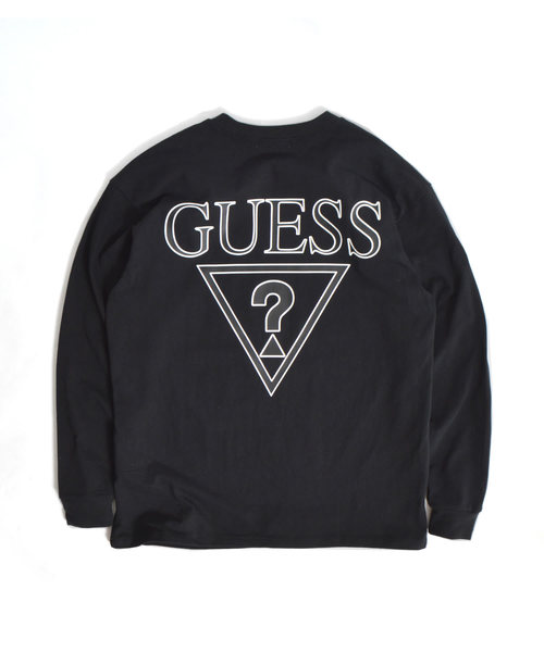 ROOPTOKYO(ループトウキョウ)の「別注:Guess Green Label/ゲスグリーンレーベル 2-Tone Triangle Q Mark Back Print LS Tee(Tシャツ/カットソー・メンズ・ホワイト/ブラック・M/S/XL/L)」の14枚目の写真