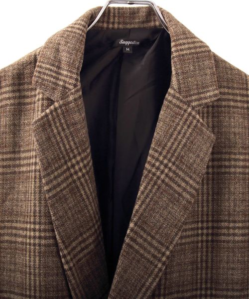 ８(eight)（エイト）の「チェック チェスターコート ダブル オーバーサイズ（チェスターコート・メンズ・ベージュ/グレー/オリーブ・MEDIUM/LARGE）」の20枚目の写真