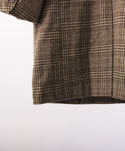８(eight)（エイト）の「チェック チェスターコート ダブル オーバーサイズ（チェスターコート・メンズ・ベージュ/グレー/オリーブ・MEDIUM/LARGE）」の11枚目の写真