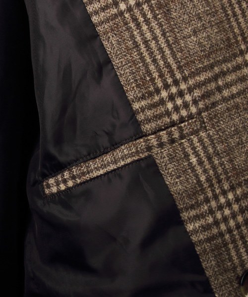 ８(eight)（エイト）の「チェック チェスターコート ダブル オーバーサイズ（チェスターコート・メンズ・ベージュ/グレー/オリーブ・MEDIUM/LARGE）」の12枚目の写真