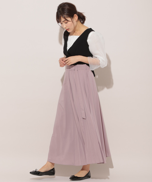 apres jour(アプレジュール)の「アシメプリーツスカート【ZOZOTOWN限定アイテム】(スカート・レディース・ブラック/カーキ/ラベンダー・フリー)」の13枚目の写真