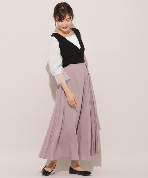 apres jour(アプレジュール)の「アシメプリーツスカート【ZOZOTOWN限定アイテム】(スカート・レディース・ブラック/カーキ/ラベンダー・フリー)」の14枚目の写真