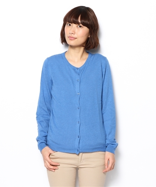 ikka(イッカ)の「12GハイツイストUVカーディガン(カーディガン/ボレロ・レディース・オフホワイト/ブラック/グレー/ブルー/スカイブルー/イエロー/レッド・LARGE/MEDIUM)」の5枚目の写真