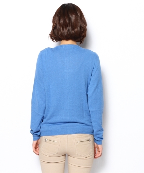 ikka(イッカ)の「12GハイツイストUVカーディガン(カーディガン/ボレロ・レディース・オフホワイト/ブラック/グレー/ブルー/スカイブルー/イエロー/レッド・LARGE/MEDIUM)」の10枚目の写真