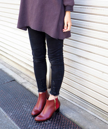 cava cava | 〈cava cava（サヴァサヴァ）〉サイドファスナーブーツ(ブーツ)