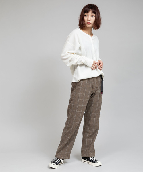 made in standard （メイドインスタンダード）の「made in standard/メイドインスタンダード  ワッフルドロップショルダーヘンリーネックプルオーバー（Tシャツ/カットソー・レディース・ブラック/ブラウン/カーキ/ナチュラル・FREE）」の19枚目の写真