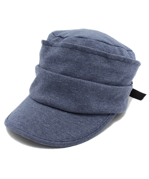 green label relaxing(グリーンレーベルリラクシング)の「GC ウラケBKリボンキャスケット(キャスケット・レディース・ダークグレー/ネイビー・フリー)」の2枚目の写真