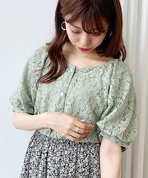 apres jour(アプレジュール)の「レースパールボタンブラウス【ZOZOTOWN限定アイテム】(シャツ/ブラウス・レディース・ベージュ/オフホワイト/ライトグリーン/モカ・フリー)」の20枚目の写真