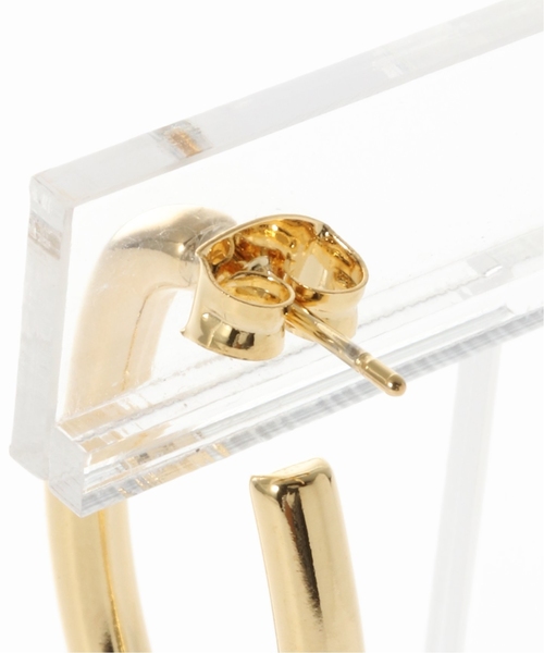 JOINT WORKS（ジョイントワークス）の「【CITRON Bijoux / シトロンビジュー】 oval hoop pierce / オーバルフープピアス（ピアス（両耳用）・レディース・シルバー/ゴールド系その他・FREE）」の7枚目の写真