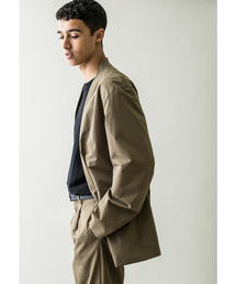 monkey time�i�����L�[�^�C���j�́u��monkey time�� PE 2W CLOTH LAPEL LESS JACKET/�W���P�b�g�i�e�[���[�h�W���P�b�g�j�v