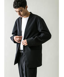 monkey time�i�����L�[�^�C���j�́u��monkey time�� PE 2W CLOTH LAPEL LESS JACKET/�W���P�b�g�i�e�[���[�h�W���P�b�g�j�v