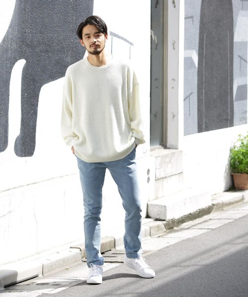 FREAK'S STORE（フリークスストア）の「スキニーデニムパンツ（デニムパンツ・メンズ・ワンウォッシュ/ブルー/ライトブルー・マルチサイズ）」の5枚目の写真