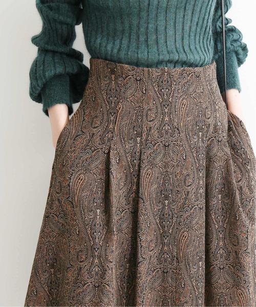 IENA LA BOUCLE ブロックチェック タックスカート IENA LA BOUCLE（イエナラブークル）の「IENA LA BOUCLE