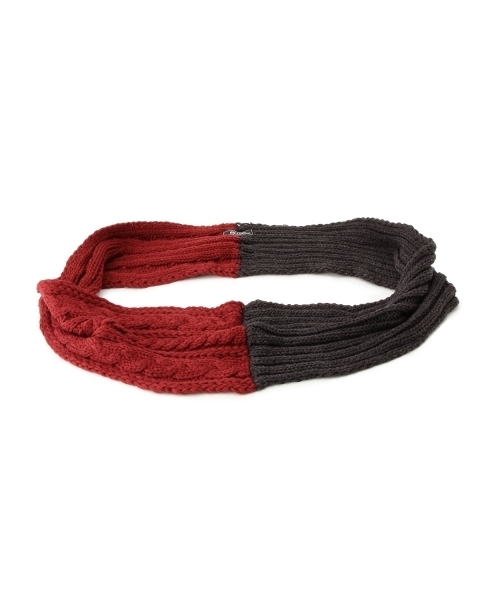 BEAMS（ビームス）の「◎BEAMS / ケーブル×リブ スヌード（ストール/ショール・メンズ・オフホワイト/グレー/ワイン/ネイビー・ONE SIZE）」の19枚目の写真