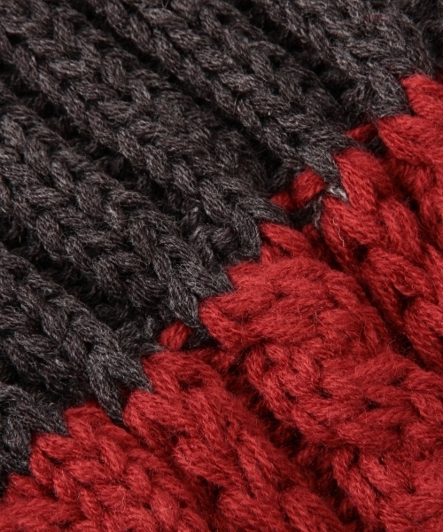 BEAMS（ビームス）の「◎BEAMS / ケーブル×リブ スヌード（ストール/ショール・メンズ・オフホワイト/グレー/ワイン/ネイビー・ONE SIZE）」の16枚目の写真