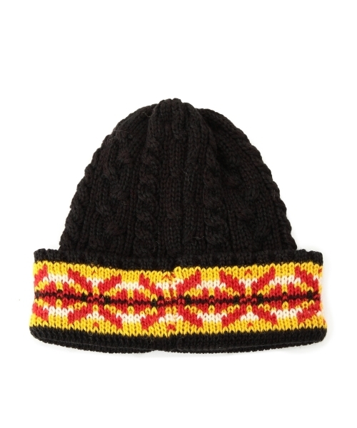 BEAMS（ビームス）の「◎BEAMS / フェアイルカフ ケーブルニットキャップ（ニットキャップ/ビーニー・メンズ・ライトグレー/ブラック/ネイビー・ONE SIZE）」の13枚目の写真