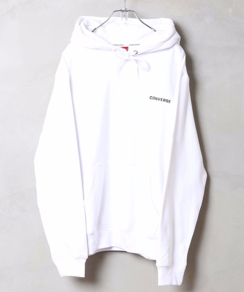 CONVERSE(コンバース)の「【CONVERSE/コンバース】ワンポイントプルパーカー ブランドロゴ(パーカー・メンズ・ホワイト/ブラック/イエロー・X-LARGE/MEDIUM/LARGE)」の9枚目の写真