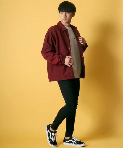 BEN DAVIS（ベンデイビス）の「BEN DAVIS/ベンデイビス ロゴプリント コーチジャケット（ナイロンジャケット・メンズ・ワイン/ダークグリーン/ブラック・XL/L/M）」の20枚目の写真