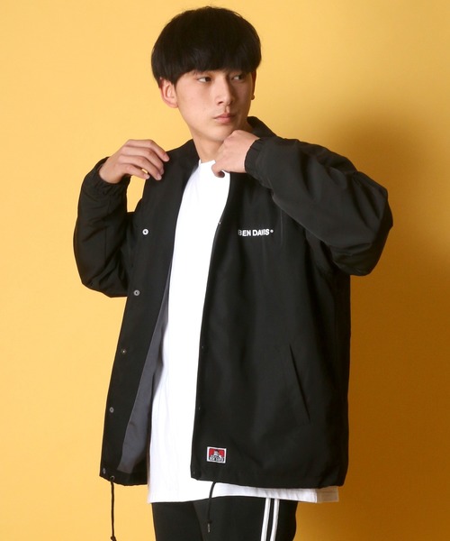 BEN DAVIS（ベンデイビス）の「BEN DAVIS/ベンデイビス ロゴプリント コーチジャケット（ナイロンジャケット・メンズ・ワイン/ダークグリーン/ブラック・XL/L/M）」の18枚目の写真