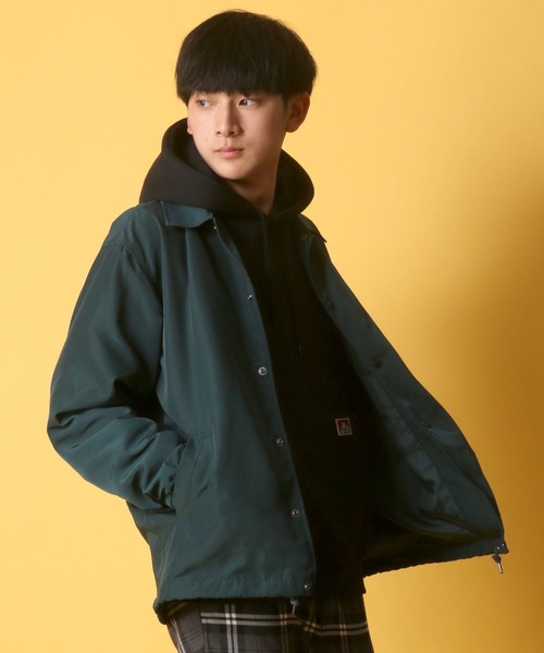 BEN DAVIS（ベンデイビス）の「BEN DAVIS/ベンデイビス ロゴプリント コーチジャケット（ナイロンジャケット・メンズ・ワイン/ダークグリーン/ブラック・XL/L/M）」の16枚目の写真