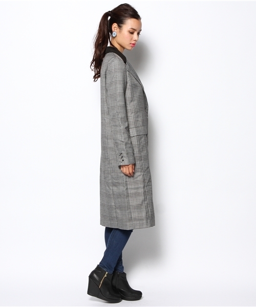 EMODA（エモダ）の「PLAIN GLENCHECKエドワードロングJK（テーラードジャケット・レディース・その他・MEDIUM）」の5枚目の写真