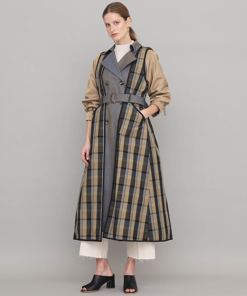 STUDIOUS（ステュディオス）の「【STUDIOUS】スクエア オープントゥブーティー（サンダル・レディース・ブラック/ベージュ・1/2）」の9枚目の写真