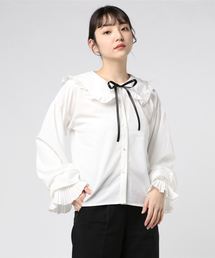 WEGO | WEGO/リボンタイ付きボリュームテールスリーブブラウス(シャツ/ブラウス)