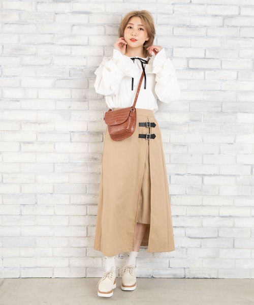 WEGO（ウィゴー）の「WEGO/リボンタイ付きボリュームテールスリーブブラウス（シャツ/ブラウス・レディース・ホワイト/アイボリー・FREE）」の22枚目の写真