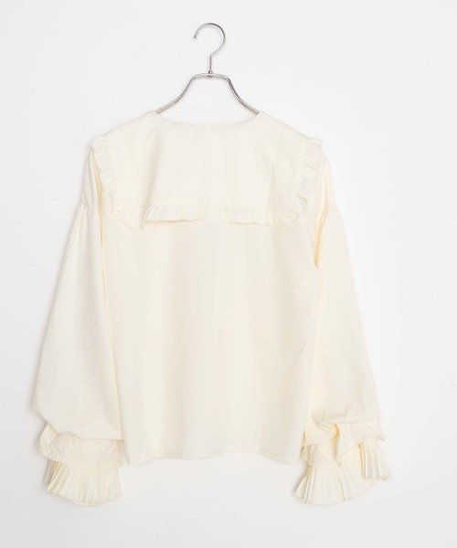 WEGO（ウィゴー）の「WEGO/リボンタイ付きボリュームテールスリーブブラウス（シャツ/ブラウス・レディース・ホワイト/アイボリー・FREE）」の16枚目の写真
