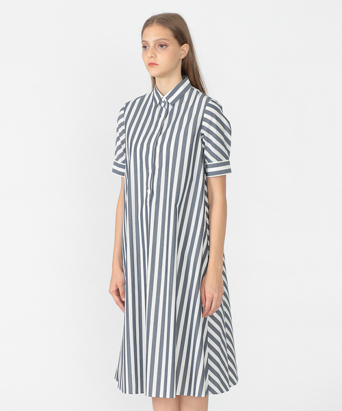 セール ワイドストライプワンピース シャツワンピース Mackintosh London マッキントッシュ ロンドン のファッション通販 Zozotown