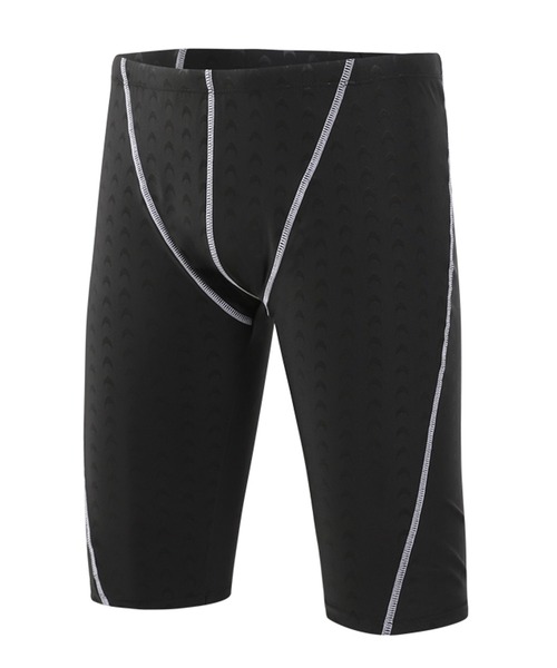 メンズ水着 ライン柄ステッチ加工フィットネス水着 スイムキャップ 2点セット 水着 Teddyshop テディショップ のファッション通販 Zozotown