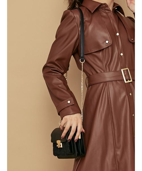 RESEXXY（リゼクシー）の「切替ハンドバッグ（ハンドバッグ・レディース・ブラック/ブラウン・FREE）」の2枚目の写真