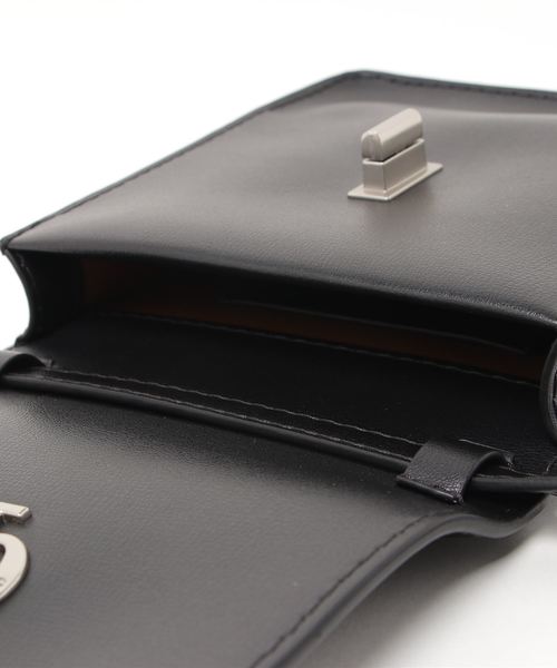 Calvin Klein（カルバン・クライン）の「スリム クロスボディバッグ（ショルダーバッグ・レディース・ブラック/ブラウン・FREE）」の5枚目の写真