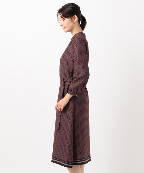 J.PRESS Ladies(J.プレス レディス)の「【洗える】ジオメトリックプリント ワンピース(ワンピース・レディース・グレー系5/ネイビー系5・XS)」の14枚目の写真