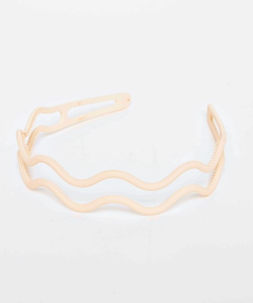 WEGO（ウィゴー）の「WEGO/マットうねりカチューシャ（カチューシャ・レディース・ブラウン/ピンク/ホワイト/オフホワイト/ダークグレー・FREE）」の2枚目の写真