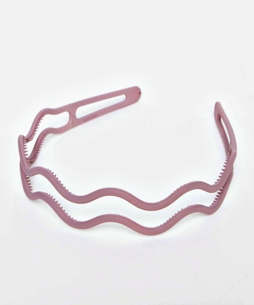 WEGO（ウィゴー）の「WEGO/マットうねりカチューシャ（カチューシャ・レディース・ブラウン/ピンク/ホワイト/オフホワイト/ダークグレー・FREE）」の5枚目の写真